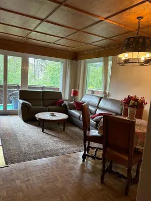 Ein Sitzbereich in der Unterkunft Appartement Luana