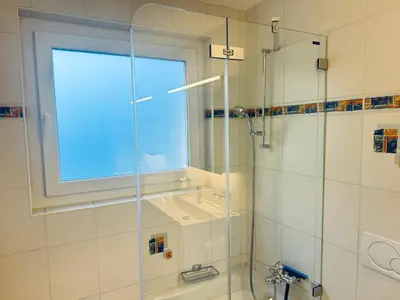 Ein Badezimmer in der Unterkunft Haus Sonnmatt