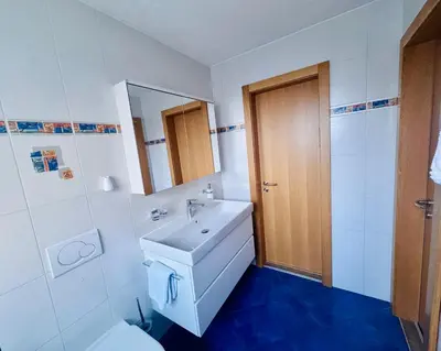 Ein Badezimmer in der Unterkunft Haus Sonnmatt