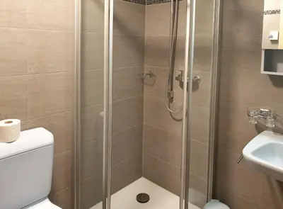 Ein Badezimmer in der Unterkunft Waldrain 2