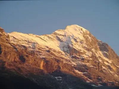 Ein allgemeiner Bergblick oder ein Berglick von der Ferienwohnung aus