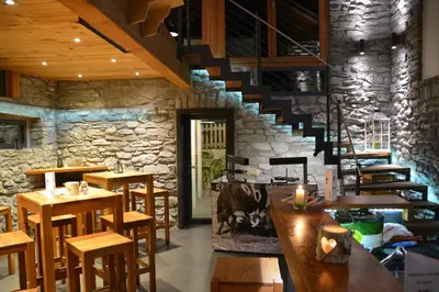 Ein Sitzbereich in der Unterkunft Hotel-Restaurant Eyholz