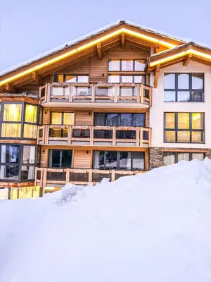 Panorama Ski Lodge im Winter