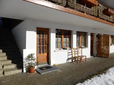 Ein Balkon oder eine Terrasse in der Unterkunft Apartment Stöckli Studio by Interhome