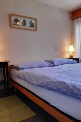 Ein Bett oder Betten in einem Zimmer der Unterkunft Apartment Stöckli Studio by Interhome
