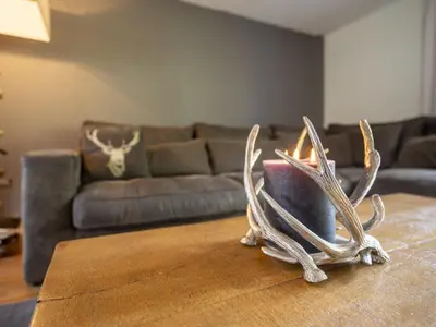Ein Sitzbereich in der Unterkunft Chalet Chalet am Schärm by Interhome