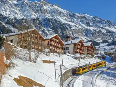 Ein allgemeiner Bergblick oder ein Berglick von der Ferienwohnung aus