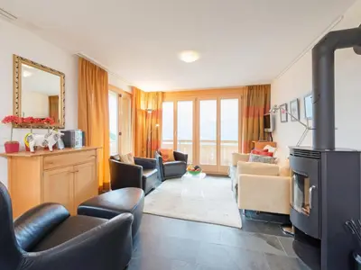 Ein Sitzbereich in der Unterkunft Apartment Silberhorn Apt- DW by Interhome