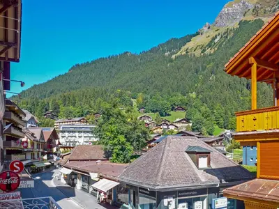 Ein allgemeiner Bergblick oder ein Berglick von der Ferienwohnung aus