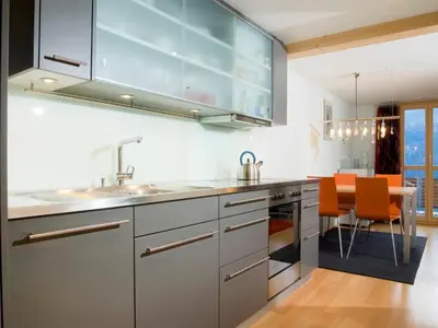 Küche/Küchenzeile in der Unterkunft Apartment Breithorn Residence Apt-3 by Interhome