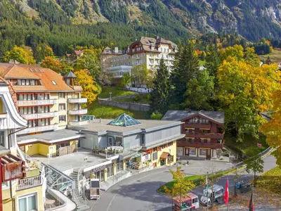 Ein allgemeiner Bergblick oder ein Berglick von der Ferienwohnung aus