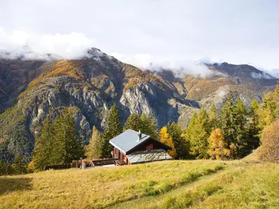 Naturlandschaft in der Nähe des Chalets