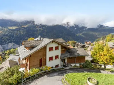 Ein allgemeiner Bergblick oder ein Berglick von der Ferienwohnung aus