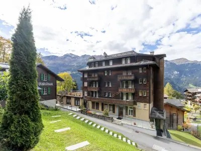 Ein allgemeiner Bergblick oder ein Berglick von der Ferienwohnung aus