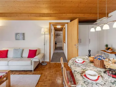 Ein Sitzbereich in der Unterkunft Apartment Schweizerhof Apt- S by Interhome