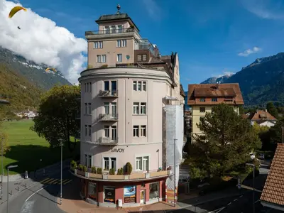 Ein allgemeiner Bergblick oder ein Berglick von der Ferienwohnung aus