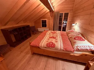 Ein Bett oder Betten in einem Zimmer der Unterkunft Staubbachbänkli