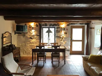 Ein Sitzbereich in der Unterkunft Cà dal Bosc e Cà sgrüscia