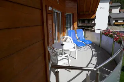Ein Balkon oder eine Terrasse in der Unterkunft Haus Artemis