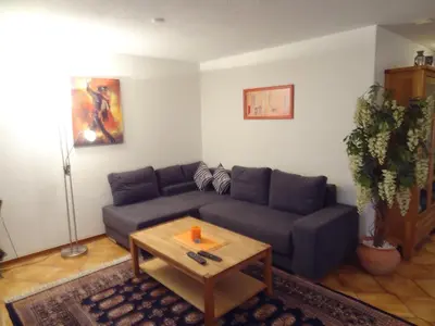 Ein Sitzbereich in der Unterkunft Haus Sarah