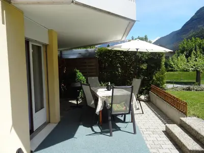 Ein allgemeiner Bergblick oder ein Berglick von der Ferienwohnung aus