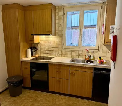Küche/Küchenzeile in der Unterkunft Downtown Apartments