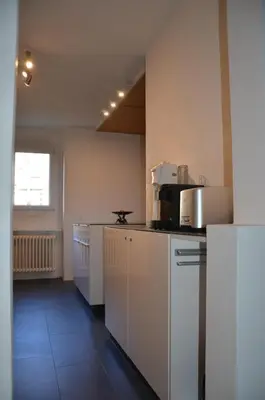 Küche/Küchenzeile in der Unterkunft Ferienwohnung Sonnmatt