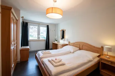 Ein Bett oder Betten in einem Zimmer der Unterkunft Apartment Edelweiss