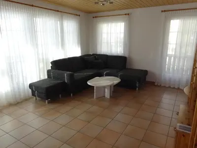 Ein Sitzbereich in der Unterkunft Apartment Edelweiss