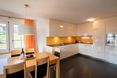 Küche/Küchenzeile in der Unterkunft Apartment Edelweiss
