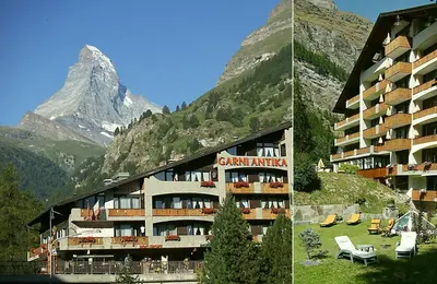 Ein allgemeiner Bergblick oder ein Berglick von des Hotels aus