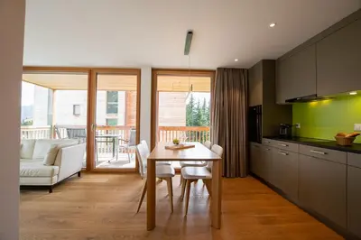 Küche/Küchenzeile in der Unterkunft Alpenresort B22
