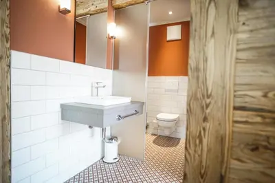 Ein Badezimmer in der Unterkunft B&B Zum Schleif