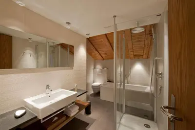 Ein Badezimmer in der Unterkunft Hotel Allalin Saas-Fee