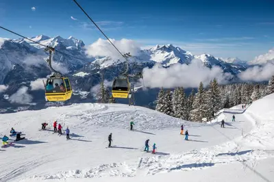 Skifahren im Hotel oder in der Nähe