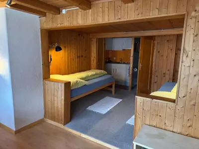 Ein Bett oder Betten in einem Zimmer der Unterkunft Studio Sternen