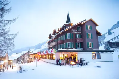 Hotel Jungfrau Mürren im Winter