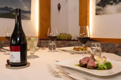 Getränke in der Unterkunft Hotel Restaurant Alpina