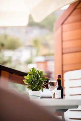 Ein Balkon oder eine Terrasse in der Unterkunft Hotel Continental