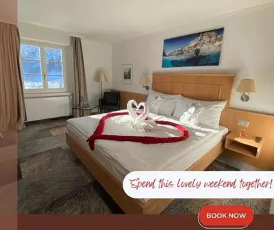 Ein Bett oder Betten in einem Zimmer der Unterkunft Thermalhotel De France