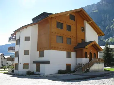 Ein allgemeiner Bergblick oder ein Berglick von der Ferienwohnung aus