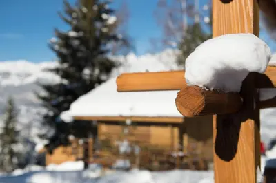 Les Mazots de la Source & Spa im Winter