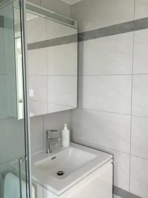 Ein Badezimmer in der Unterkunft Casa in Selva