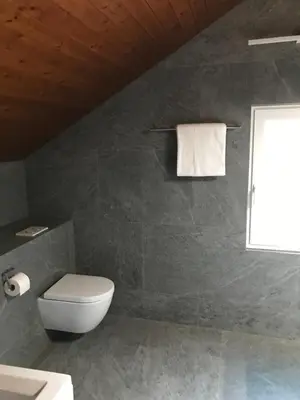 Ein Badezimmer in der Unterkunft Casa in Selva
