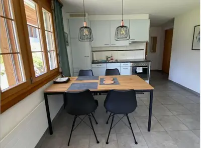 Küche/Küchenzeile in der Unterkunft Chalet Pfingsteggblick