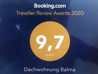 Ein Zertifikat, Auszeichnung, Logo oder anderes Dokument, das in der Unterkunft Dachwohnung Balma-great overview of Zermatt ausgestellt ist