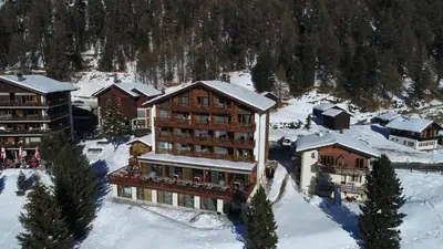 Chandolin Boutique Hotel im Winter