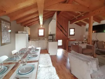 Küche/Küchenzeile in der Unterkunft Mountain Village Chalet