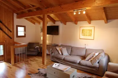 TV/Unterhaltungsangebot in der Unterkunft Mountain Village Chalet