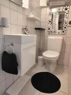 Ein Badezimmer in der Unterkunft Studio indépendant à Grône